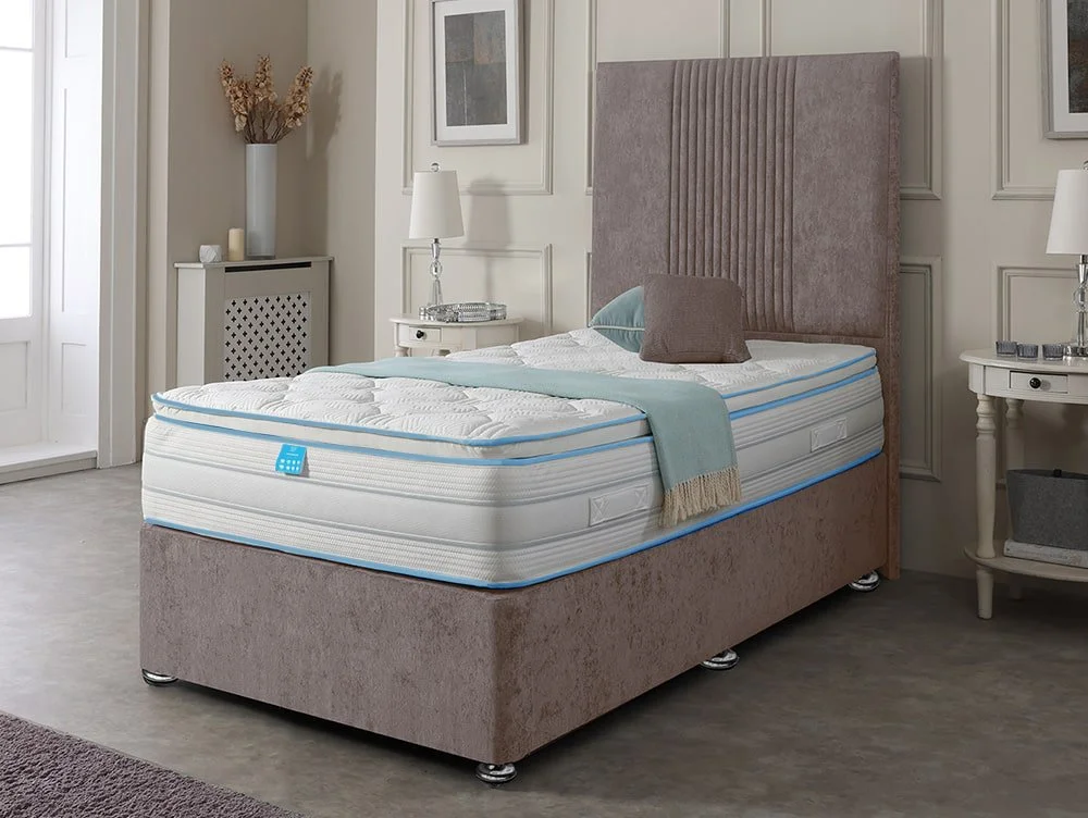 Willow & Eve Willow & Eve Bed Co. Thermacool Gel Pocket 2000 Pillowtop 3ft Single Divan Bed