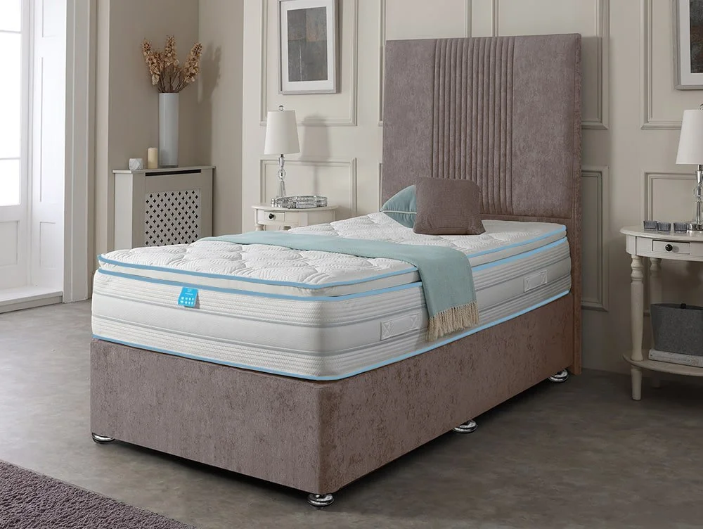 Willow & Eve Willow & Eve Bed Co. Thermacool Gel Pocket 2000 Pillowtop 6ft Super King Size Divan Bed