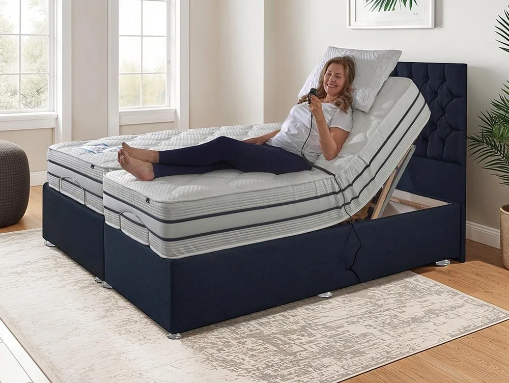 Flexisleep Flexisleep Gel Hybrid Firm Pocket 1500 Electric Adjustable 5ft King Size Bed (2 x 2ft6)