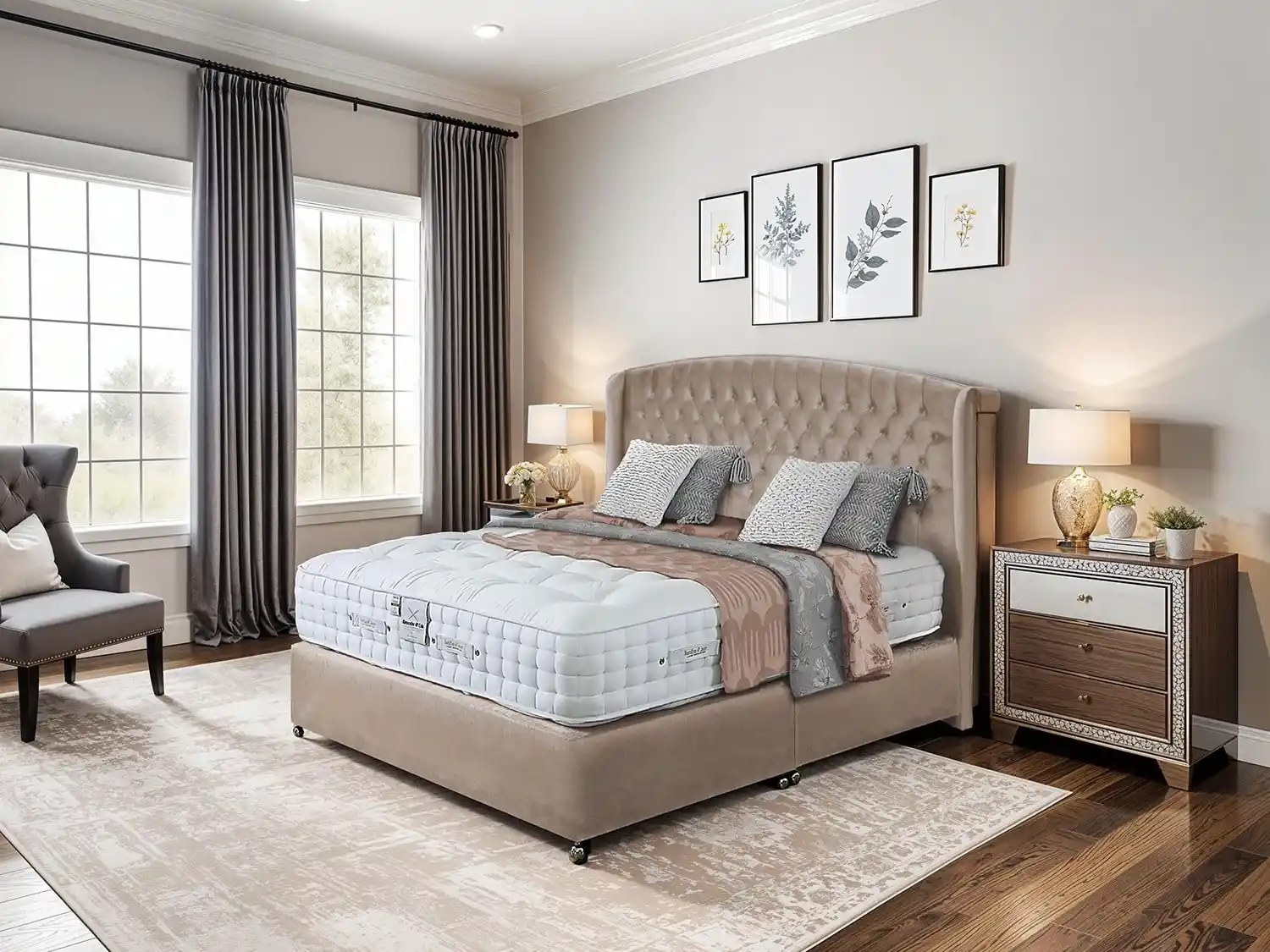 Alexander & Cole Alexander & Cole Tranquillity Pocket 5000 5ft King Size Athena Divan Bed