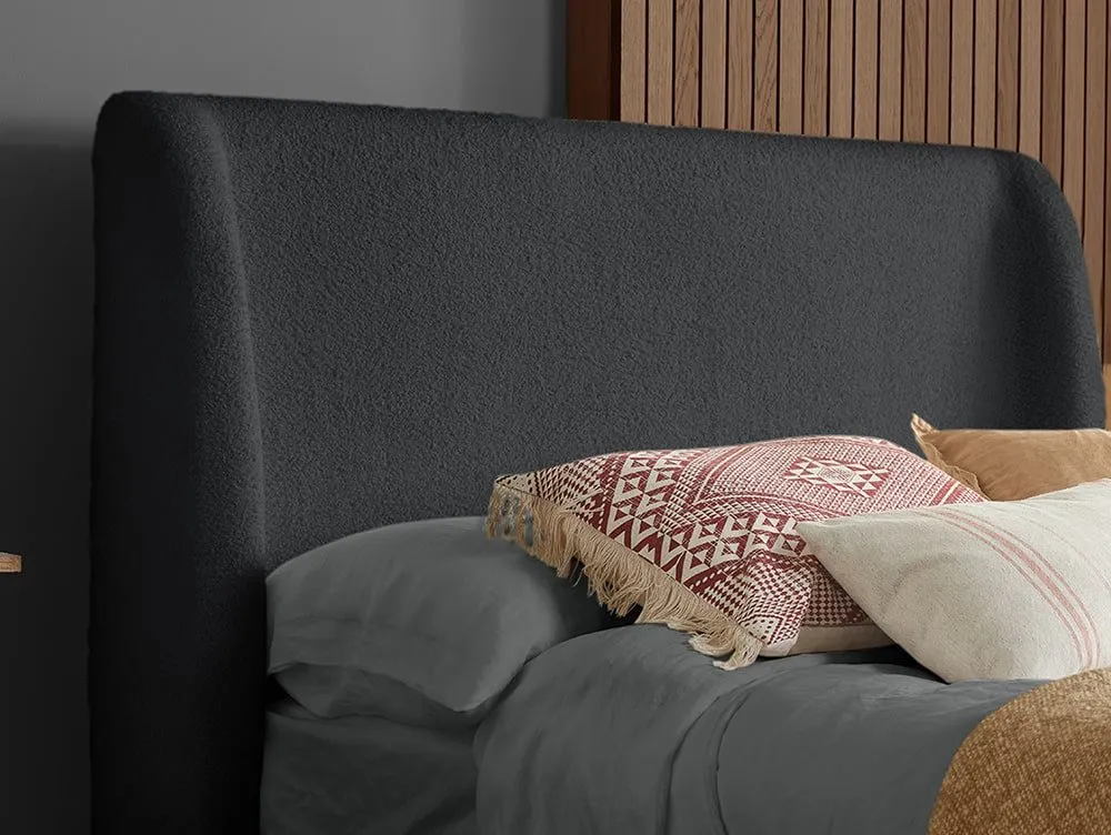 Birlea Furniture & Beds Birlea Halfden Grey Fabric Bed Frame