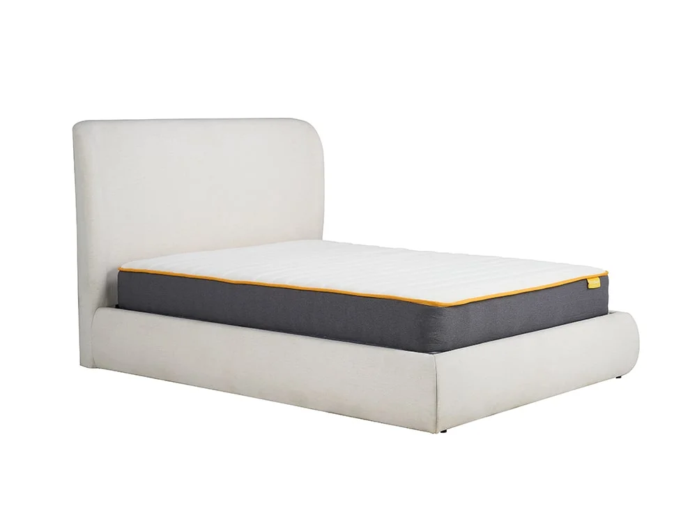 Birlea Furniture & Beds Birlea Lanis 4ft6 Double Cream Fabric Ottoman Bed Frame
