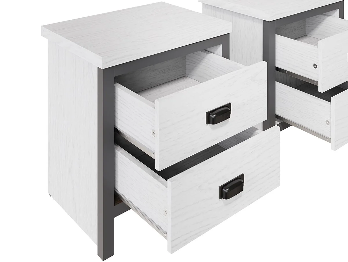 GFW GFW Boston White 4 Piece Bedroom Furniture Package