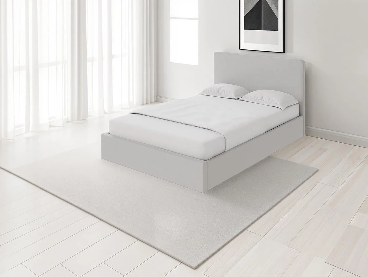 GFW GFW Chiswick 5ft King Size Soft Grey Ottoman Bed Frame
