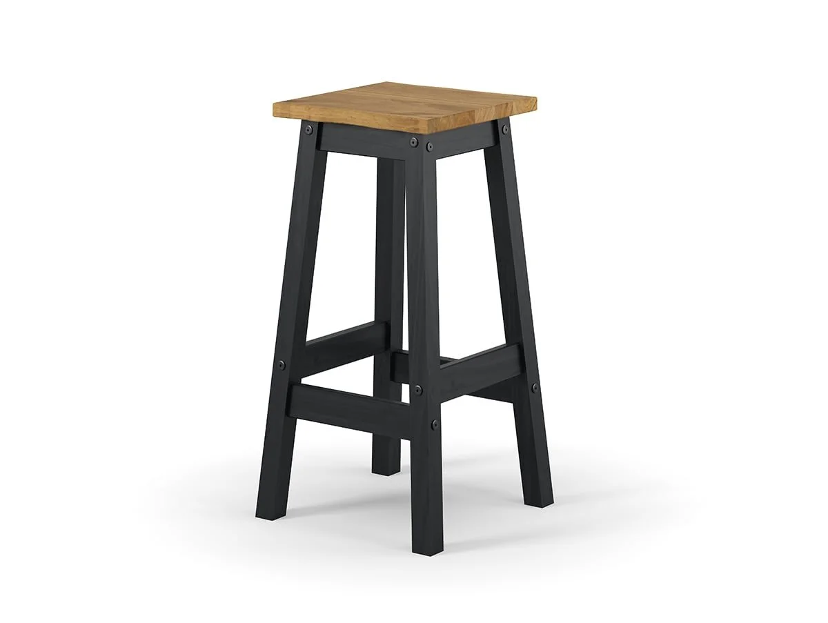 Core Products Core Corona Black Set of 2 Edge High Breakfast Stool