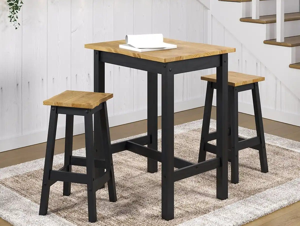 Core Products Core Corona Black Small Rectangular Dining Set