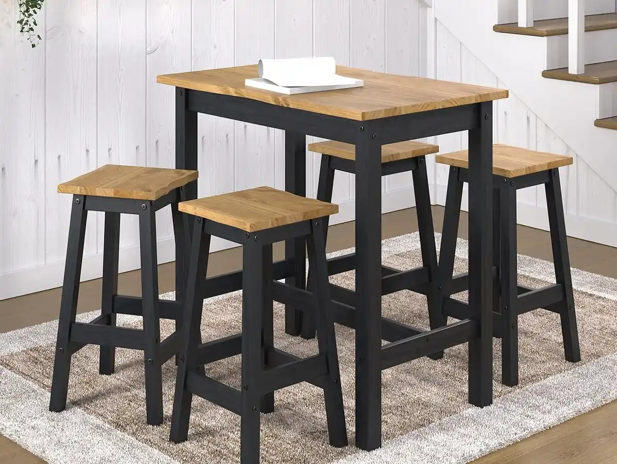 Core Products Core Corona Black Large Rectangular Dining Set