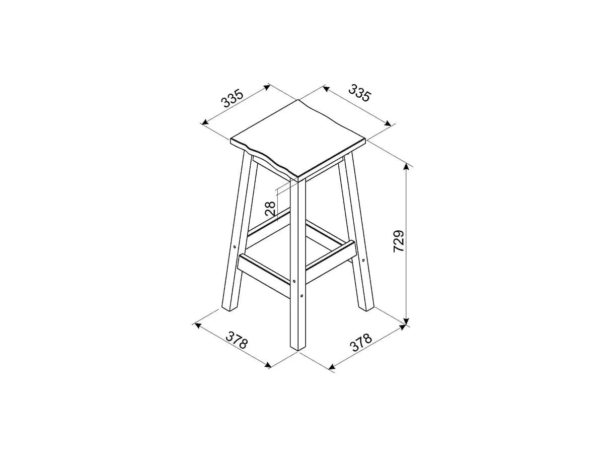 Core Products Core Corona Grey Set of 2 Edge High Breakfast Stool