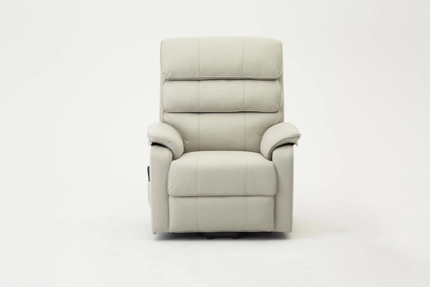 TGC TGC Lewis Single Motor Light Grey Air Leather Riser Recliner Chair