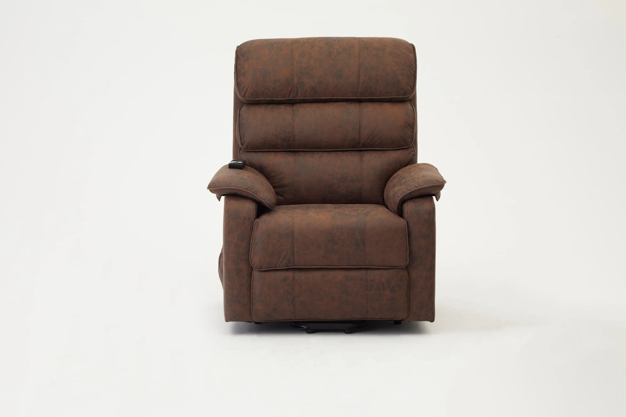 TGC TGC Lewis Single Motor Brown Air Leather Riser Recliner Chair