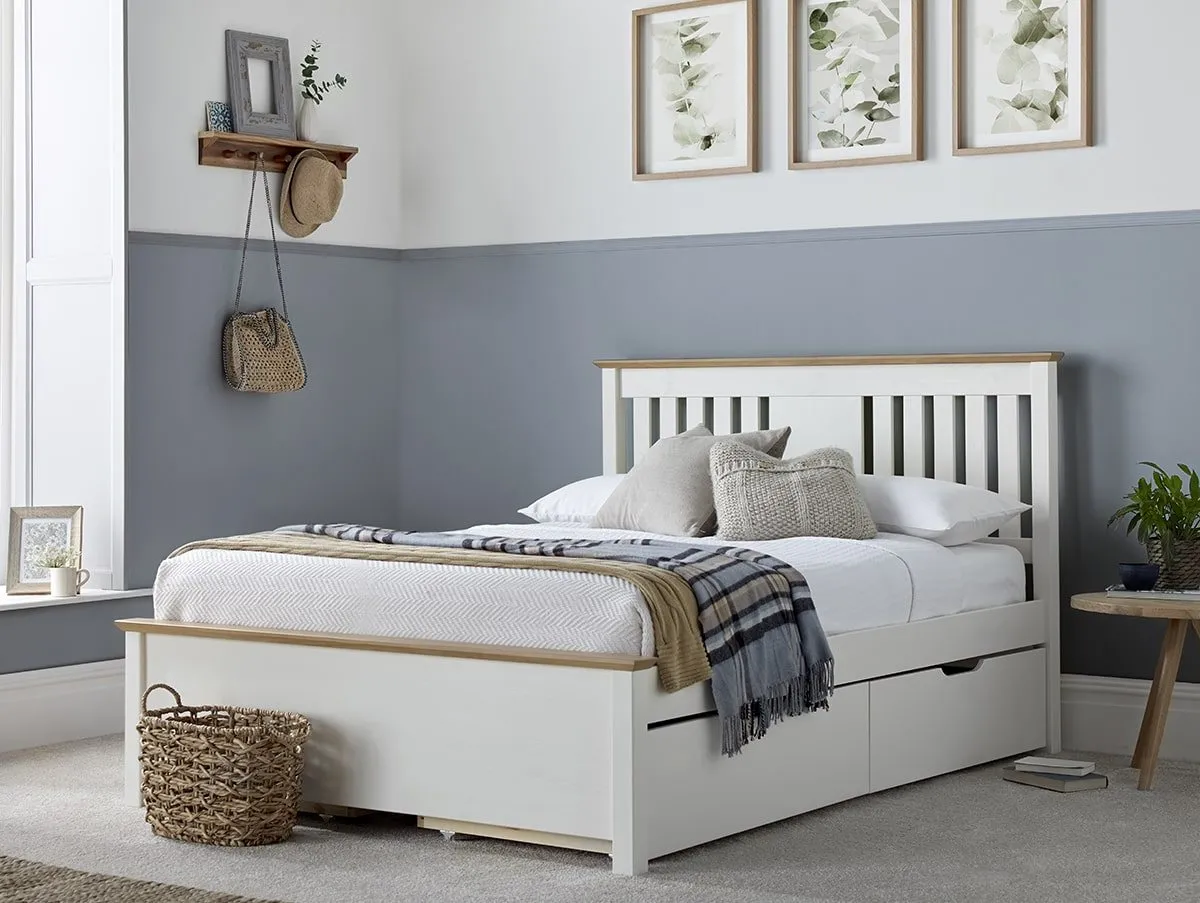 Bedmaster Bedmaster Chester 3ft Single White Wooden Bed Frame