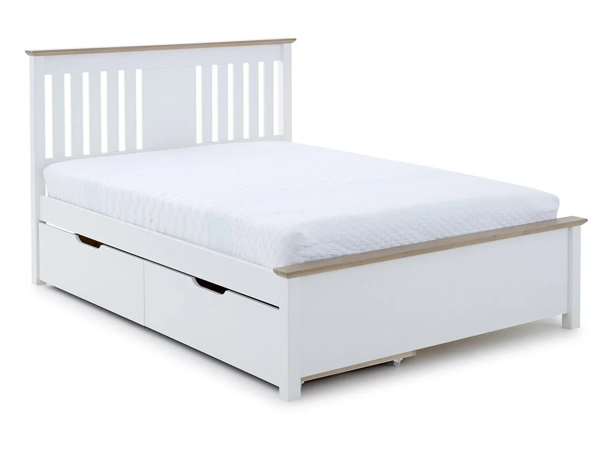 Bedmaster Bedmaster Chester 3ft Single White Wooden Bed Frame