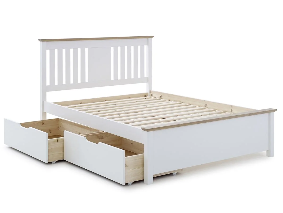 Bedmaster Bedmaster Chester 3ft Single White Wooden Bed Frame