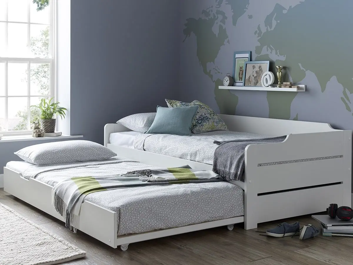 Bedmaster Bedmaster Copella 3ft Single White Guest Bed Frame