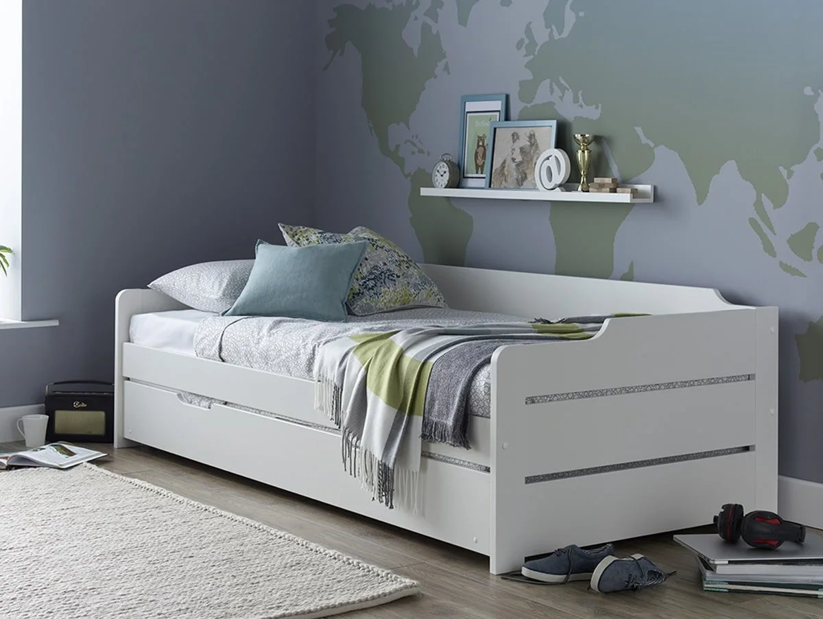 Bedmaster Bedmaster Copella 3ft Single White Guest Bed Frame