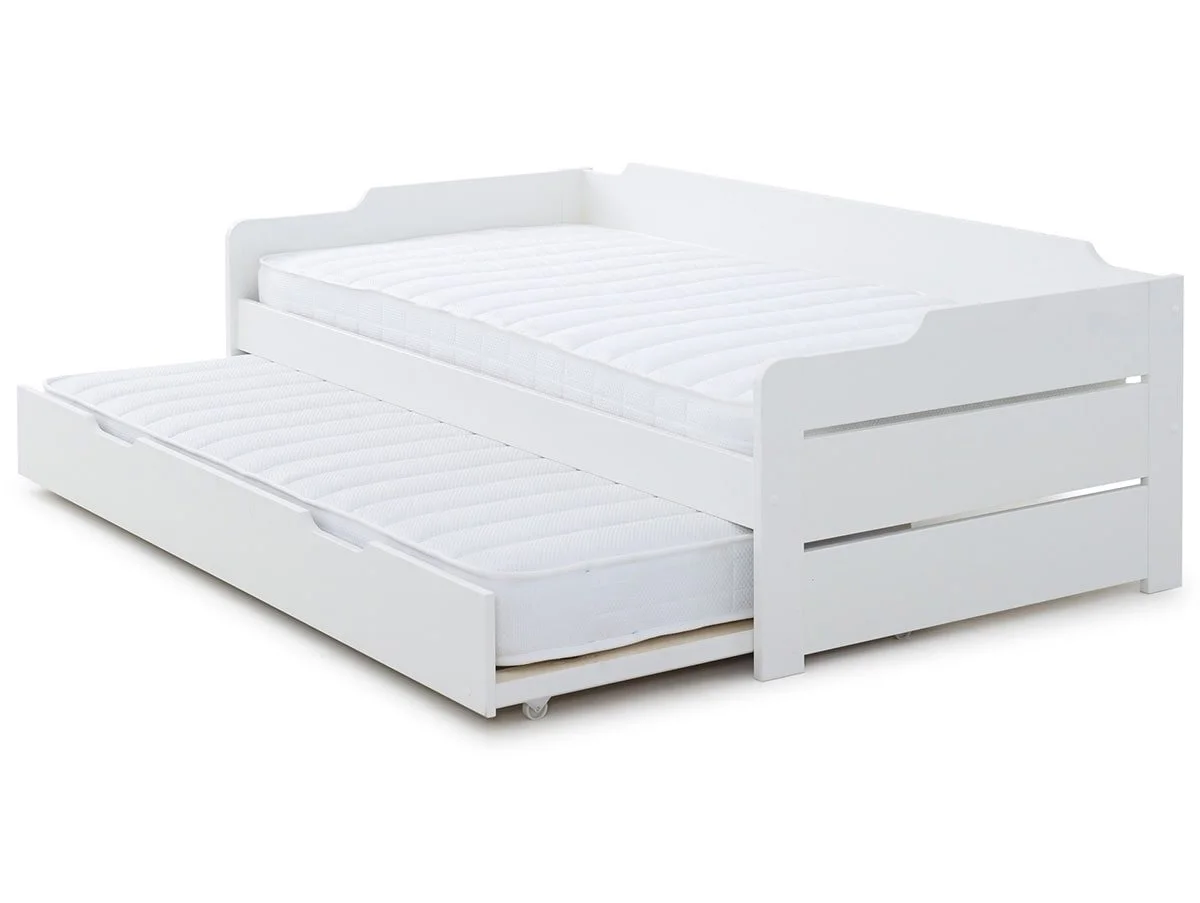 Bedmaster Bedmaster Copella 3ft Single White Guest Bed Frame