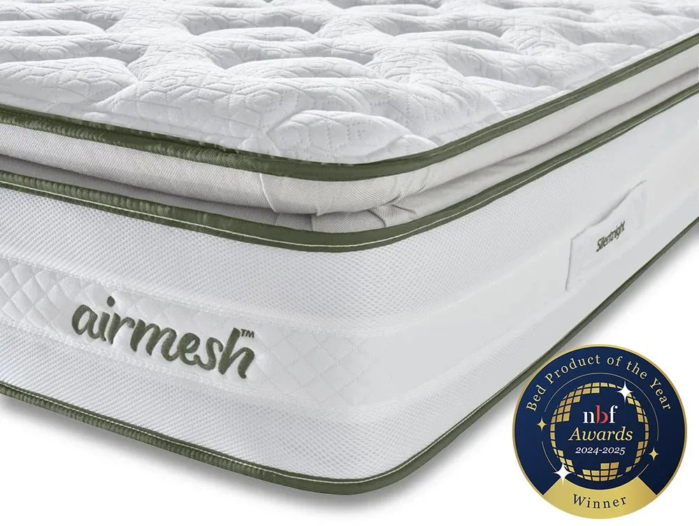 Silentnight Silentnight Eco Comfort Airmesh Mirapocket 2000 Pillowtop 4ft6 Double Mattress