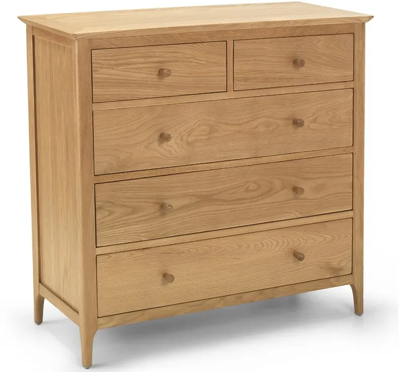 Archers Archers Windermere 2 Over 3 Oak Wooden Chest of Drawers (Assembled)