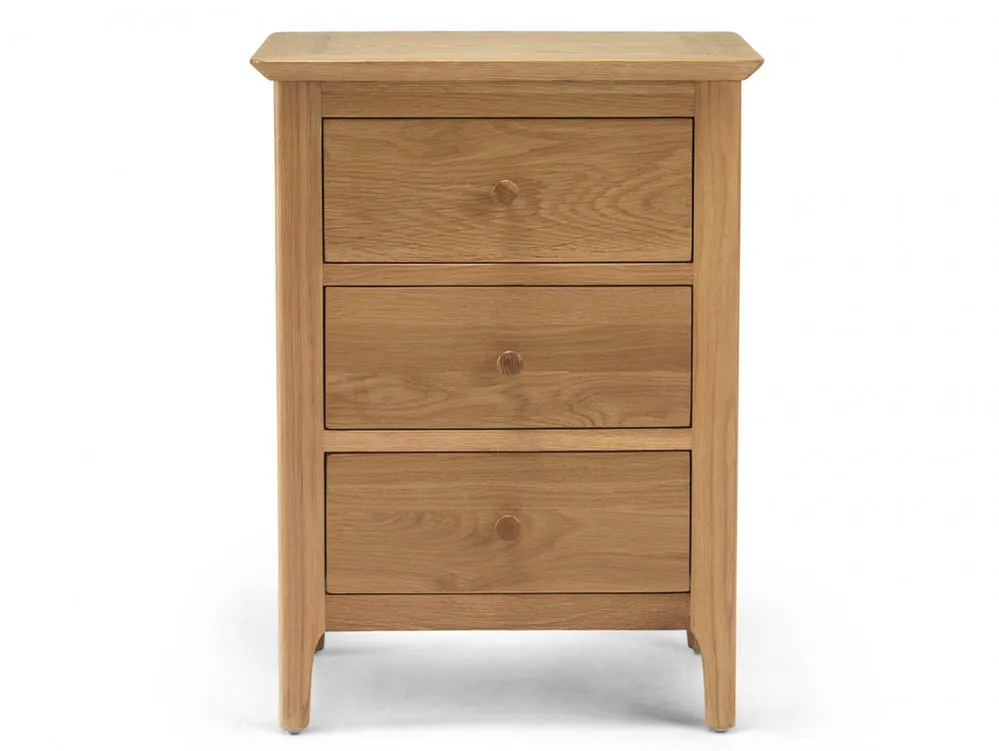 Archers Archers Windermere 3 Drawer Oak Wooden Bedside Table (Assembled)