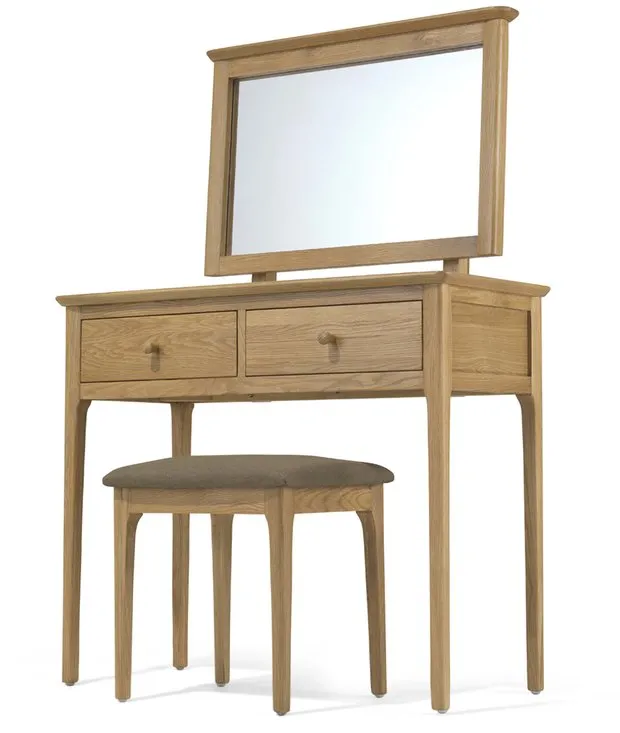 Archers Archers Windermere Oak Wooden Dressing Table Set (Assembled)