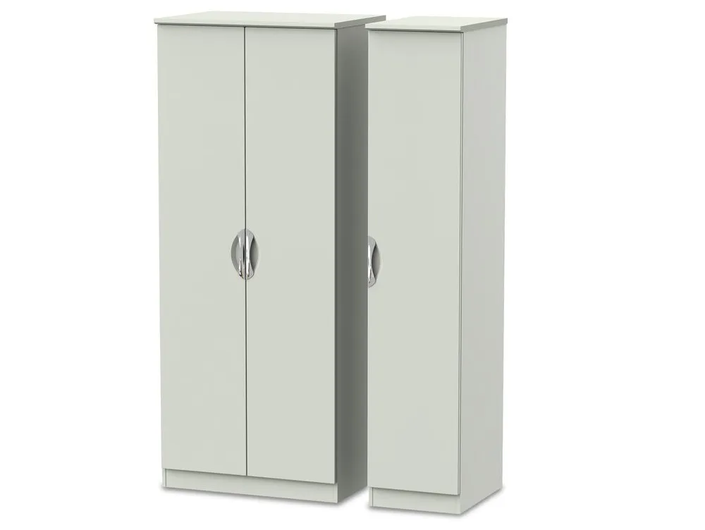 ASC ASC Corsica Kashmir High Gloss 3 Door Triple Wardrobe (Assembled)