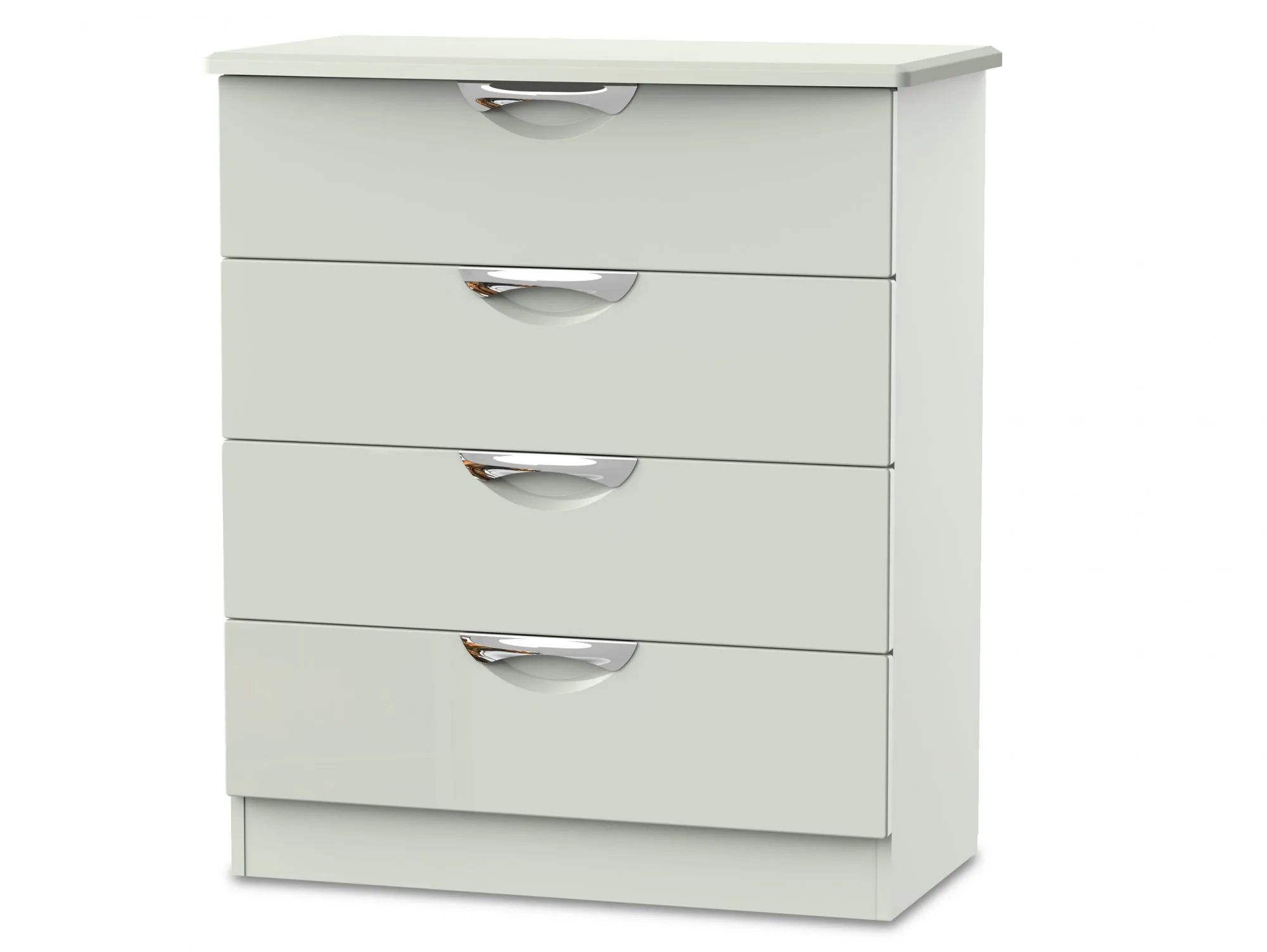 ASC ASC Corsica Kashmir High Gloss 4 Drawer Chest of Drawers (Assembled)