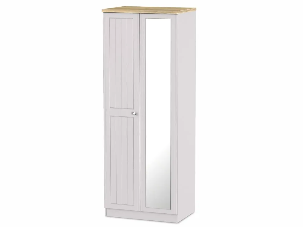 Welcome Welcome Vienna 2 Door Mirrored Double Wardrobe (Assembled)