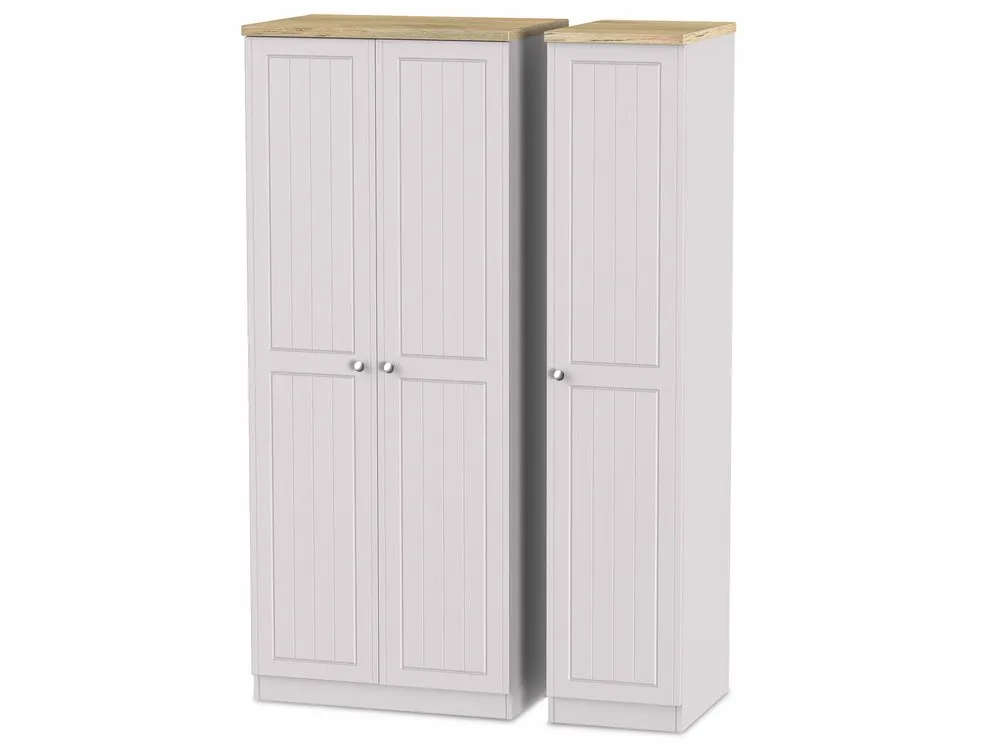 Welcome Welcome Vienna 3 Door Triple Wardrobe (Assembled)