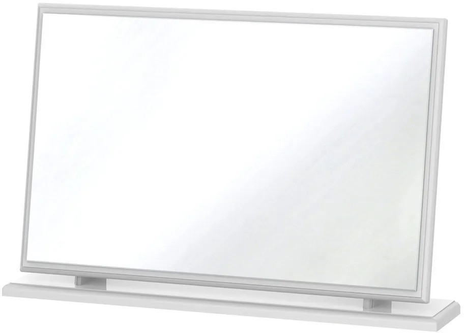 Welcome Welcome Balmoral White High Gloss Dressing Large Table Mirror