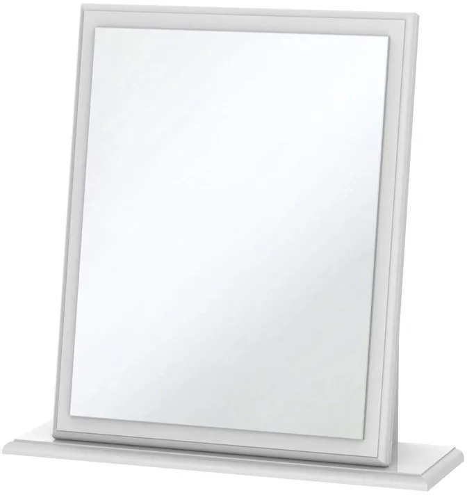 Welcome Welcome Balmoral White High Gloss Dressing Small Table Mirror