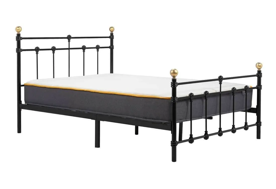 Birlea Furniture & Beds Birlea Atlas 4ft Small Double Black Metal Bed Frame