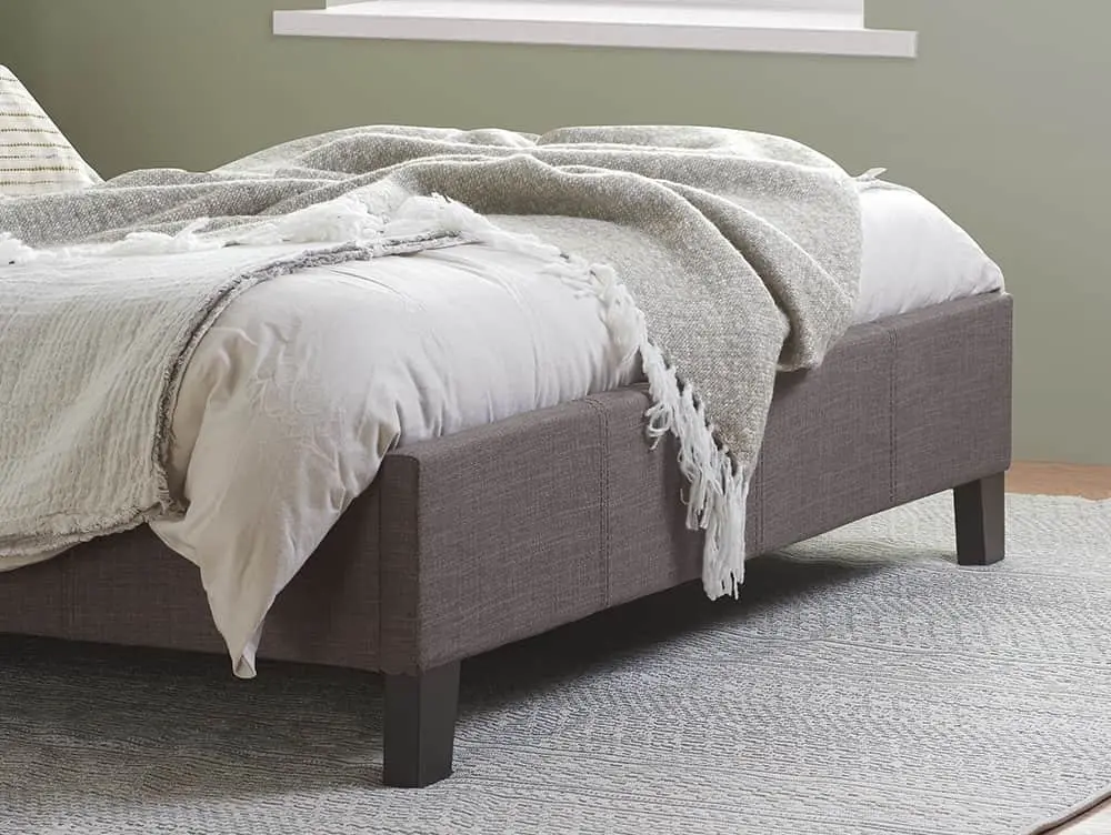 Birlea Furniture & Beds Birlea Berlin 4ft Small Double Grey Fabric Bed Frame