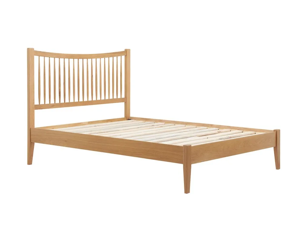 Birlea Furniture & Beds Birlea Berwick 4ft6 Double Oak Wooden Bed Frame