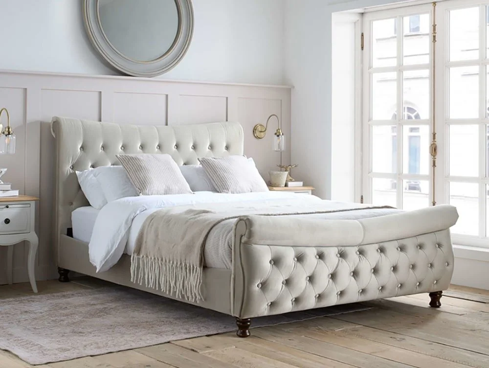 Birlea Furniture & Beds Birlea Copenhagen Stone Fabric Bed Frame