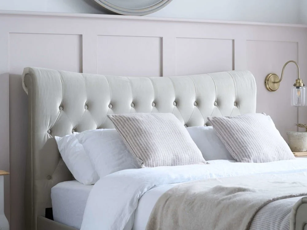 Birlea Furniture & Beds Birlea Copenhagen Stone Fabric Bed Frame