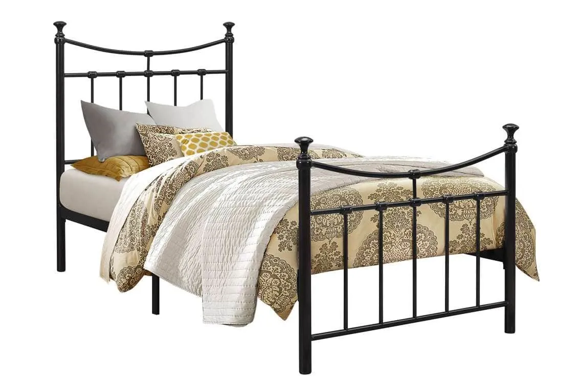 Birlea Furniture & Beds Birlea Emily 3ft Single Black Metal Bed Frame