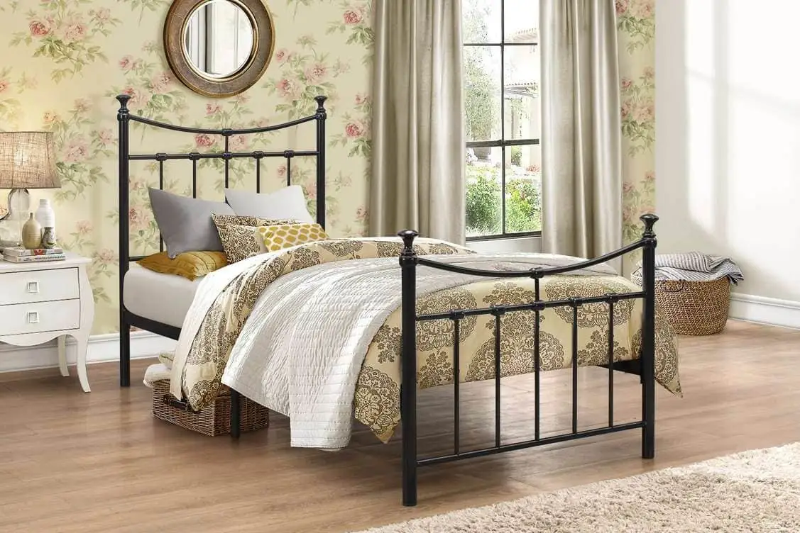 Birlea Furniture & Beds Birlea Emily 3ft Single Black Metal Bed Frame