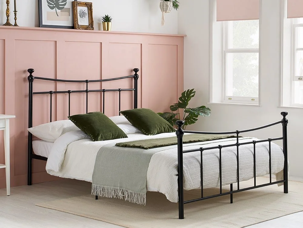 Birlea Furniture & Beds Birlea Emily 4ft Small Double Black Metal Bed Frame