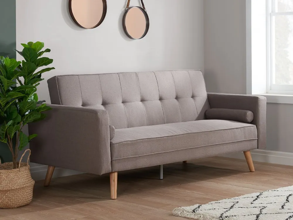 Birlea Furniture & Beds Birlea Ethan Large Grey Fabric Sofa Bed