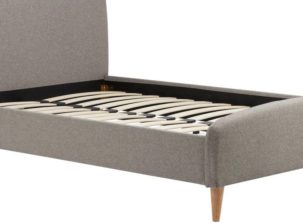 Birlea Furniture & Beds Birlea Quebec 4ft Small Double Grey Fabric Bed Frame