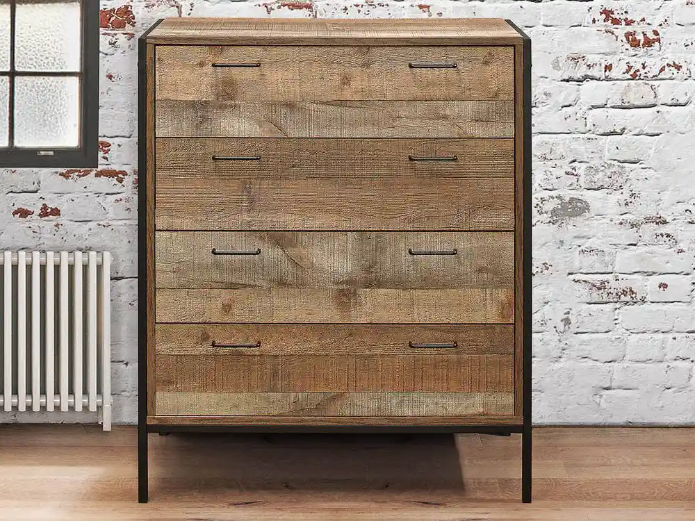 Birlea Furniture & Beds Birlea Urban Rustic 4 Drawer Chest of Drawers