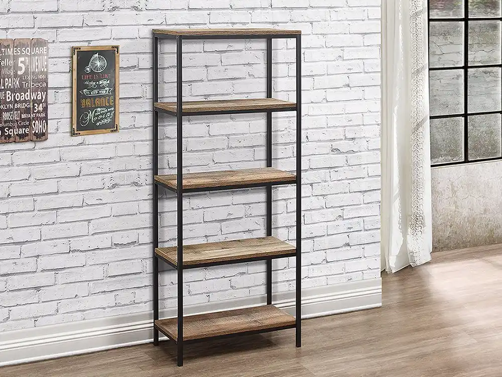 Birlea Furniture & Beds Birlea Urban Rustic 5 Tier Bookcase