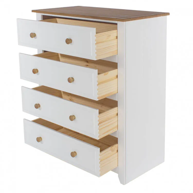 Core Products Core Capri White 4 Drawer Chest of Drawers