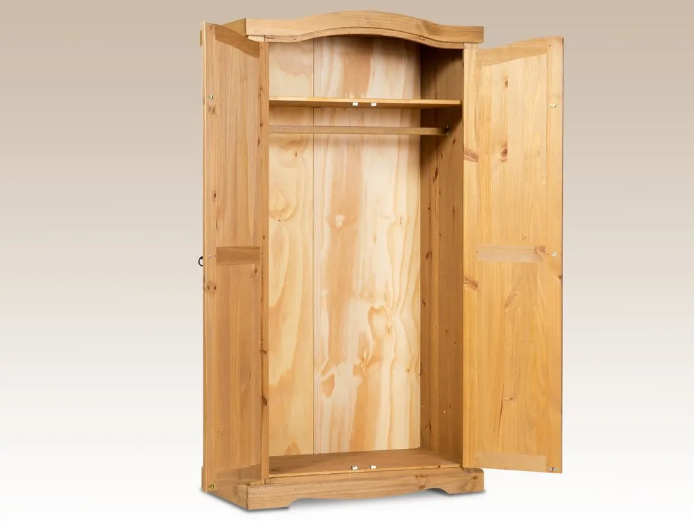 Core Products Core Corona 2 Door Pine Wooden Double Wardrobe