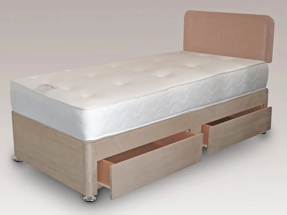 Deluxe Deluxe Memory Elite Pocket 1000 3ft Single Divan Bed