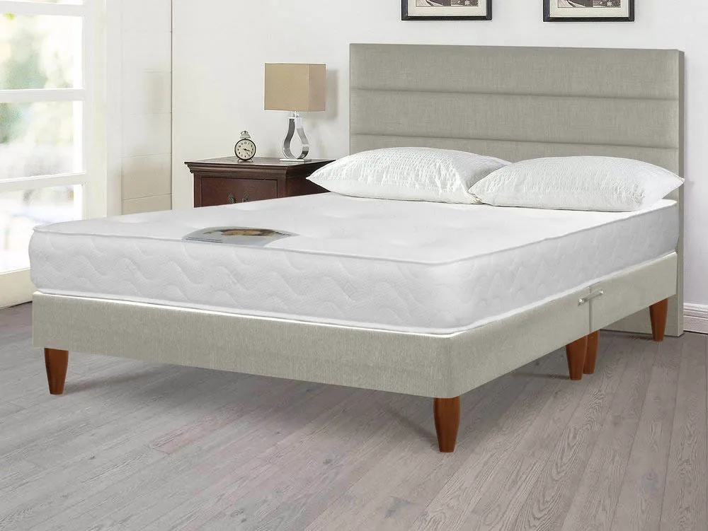 Deluxe Deluxe Memory Elite Pocket 1000 5ft King Size Divan Bed on Legs