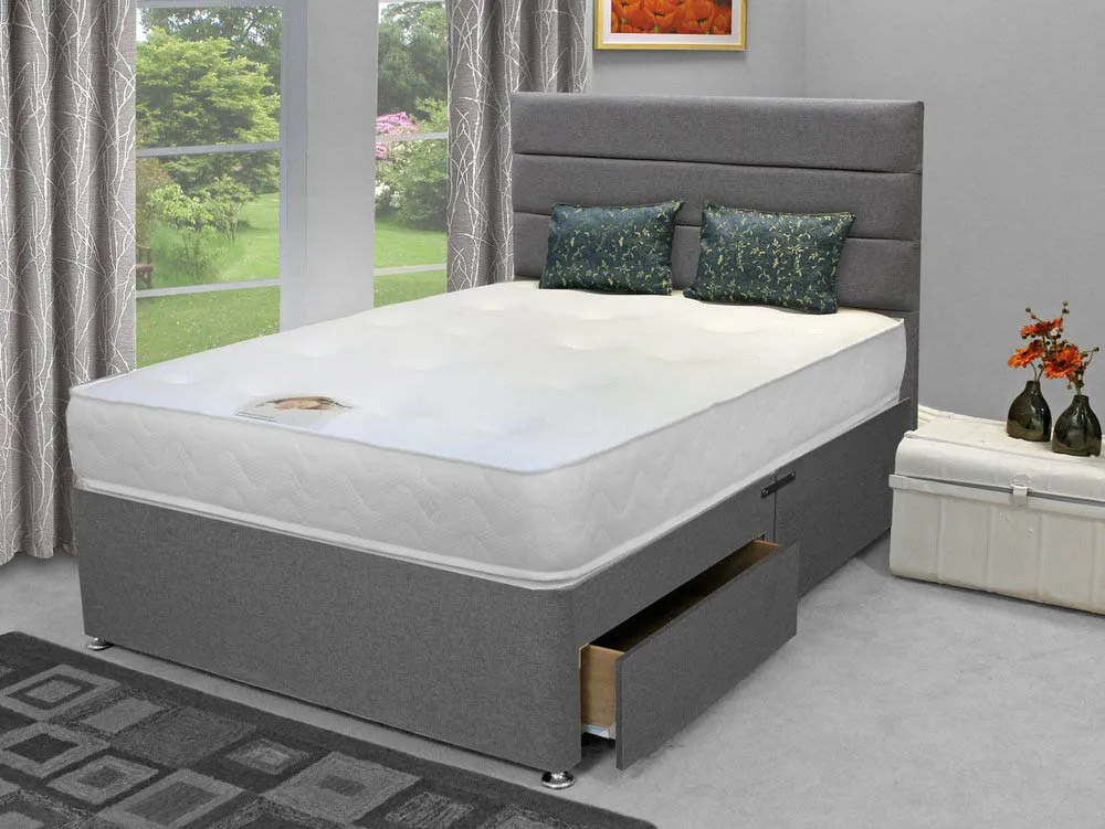 Deluxe Deluxe Memory Elite Pocket 1000 5ft King Size Divan Bed