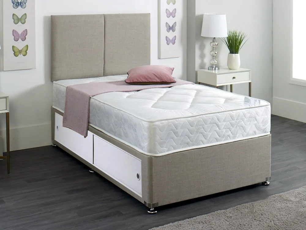 Dura Dura York Damask 2ft6 Small Single Slidestore Divan Bed