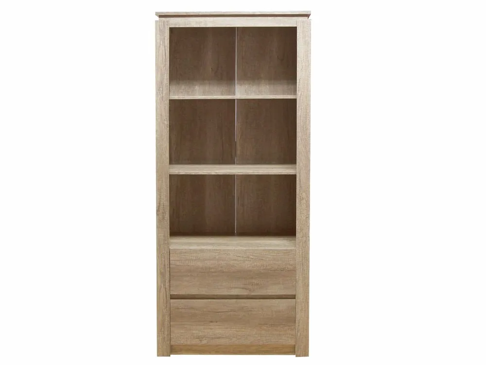 GFW GFW Canyon Oak 2 Drawer Bookcase