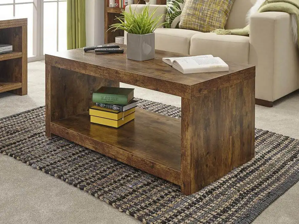 GFW GFW Jakarta Mango Wood Effect Coffee Table with Shelf